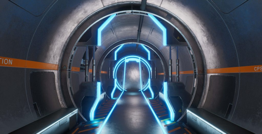 Blender中的未来风格游戏环境